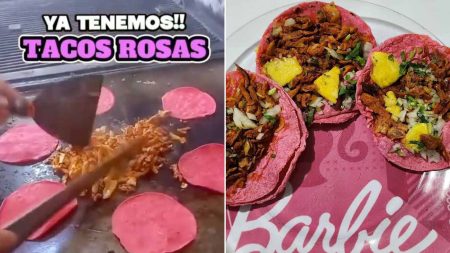 Barbielotes, Barbieconchas y tacos rosas inspirados en la película de Barbie.