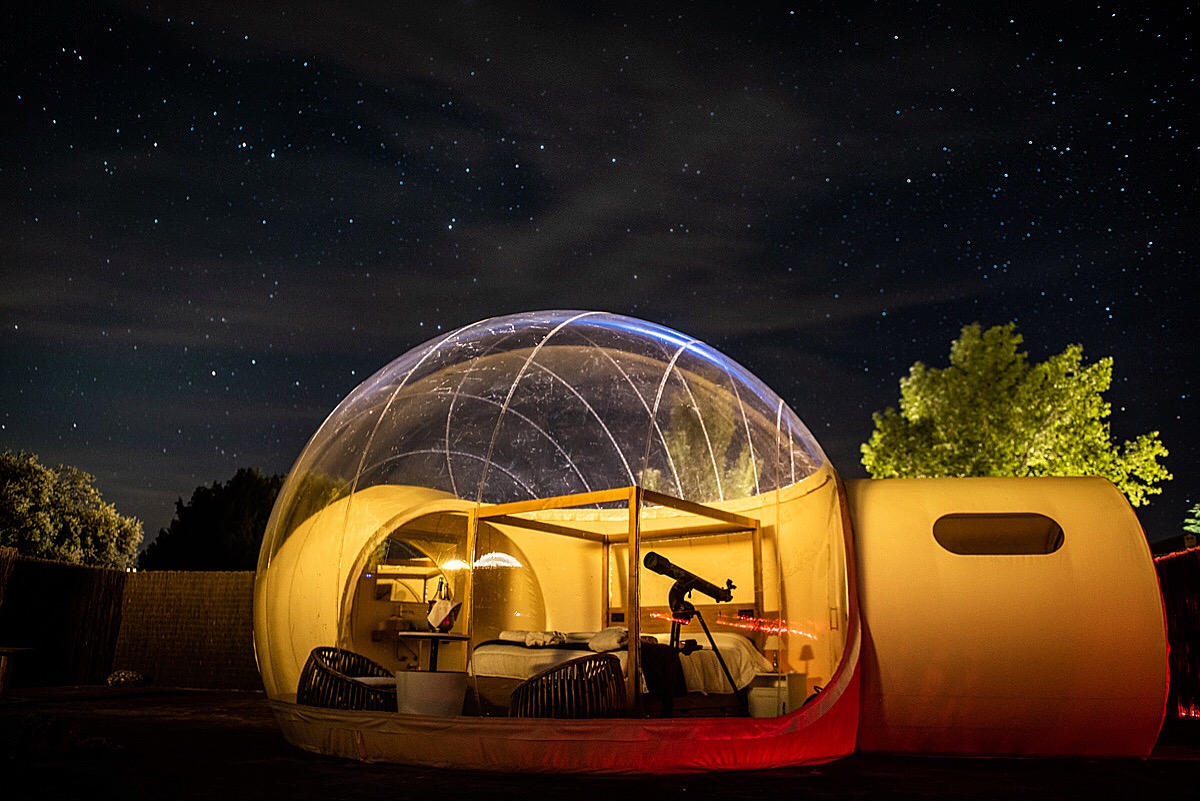 Alpino Bubble es el hotel burbuja que se encuentra en el Ajusco