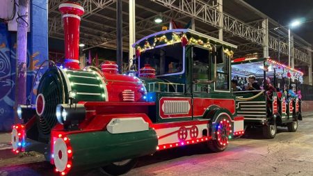 Tren Navideño de la CDMX, un transporte ecológico, amigable y gratuito