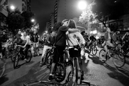 Noches de bicis en la ciudad de México