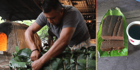 Xojol, es el tamal gigante de dulce de hasta 50 centímetros