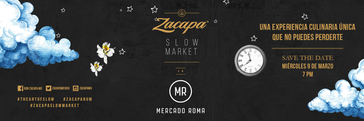 Ron Zacapa presenta “Slow Market” en el Mercado Roma