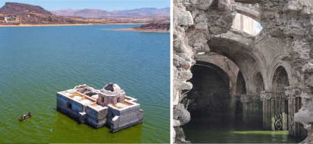 La hermosa iglesia del siglo XVIII que resurgió de la Presa la Purísima