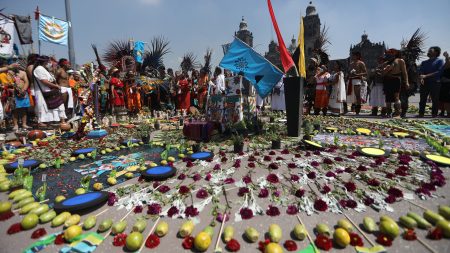 500 años de México-Tenochtitlán: una fiesta de aniversario en el zócalo