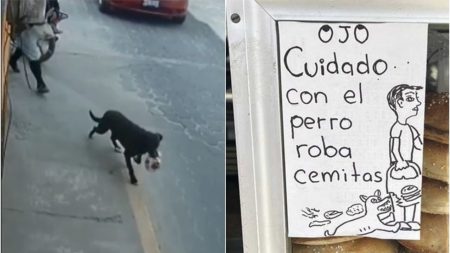 El perro que roba cemitas y el corazón de los internautas ￼