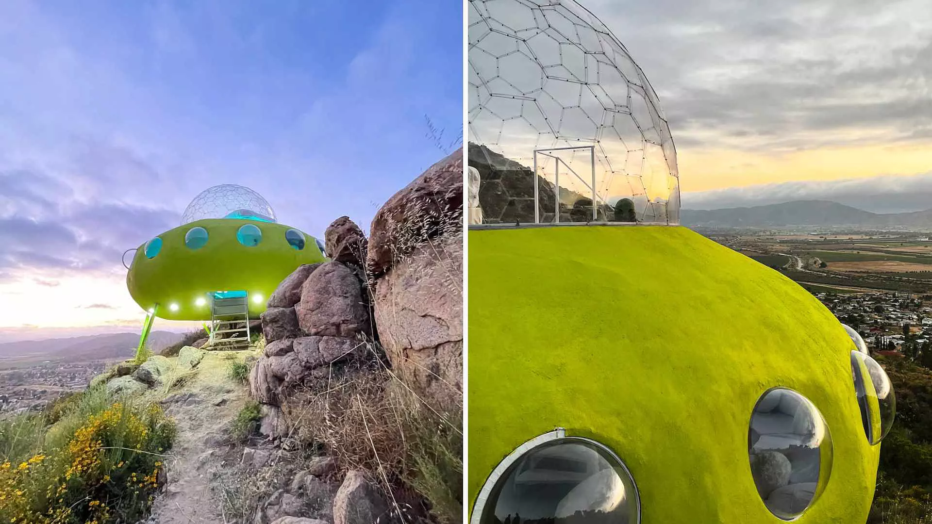 El Famoso OVNI que es un Airbnb en Baja California se ha vuelto el favorito de México