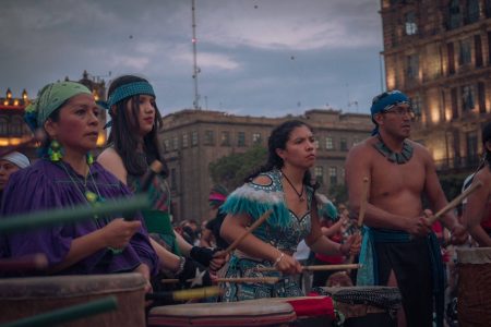 El culto a Tláloc para pedir por lluvias abundantes llega al Zócalo
