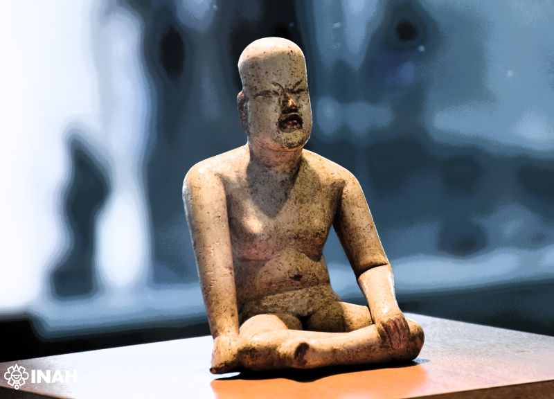 Recuperan escultura tlatilca y ahora se exhibe en el Museo Nacional de Antropología