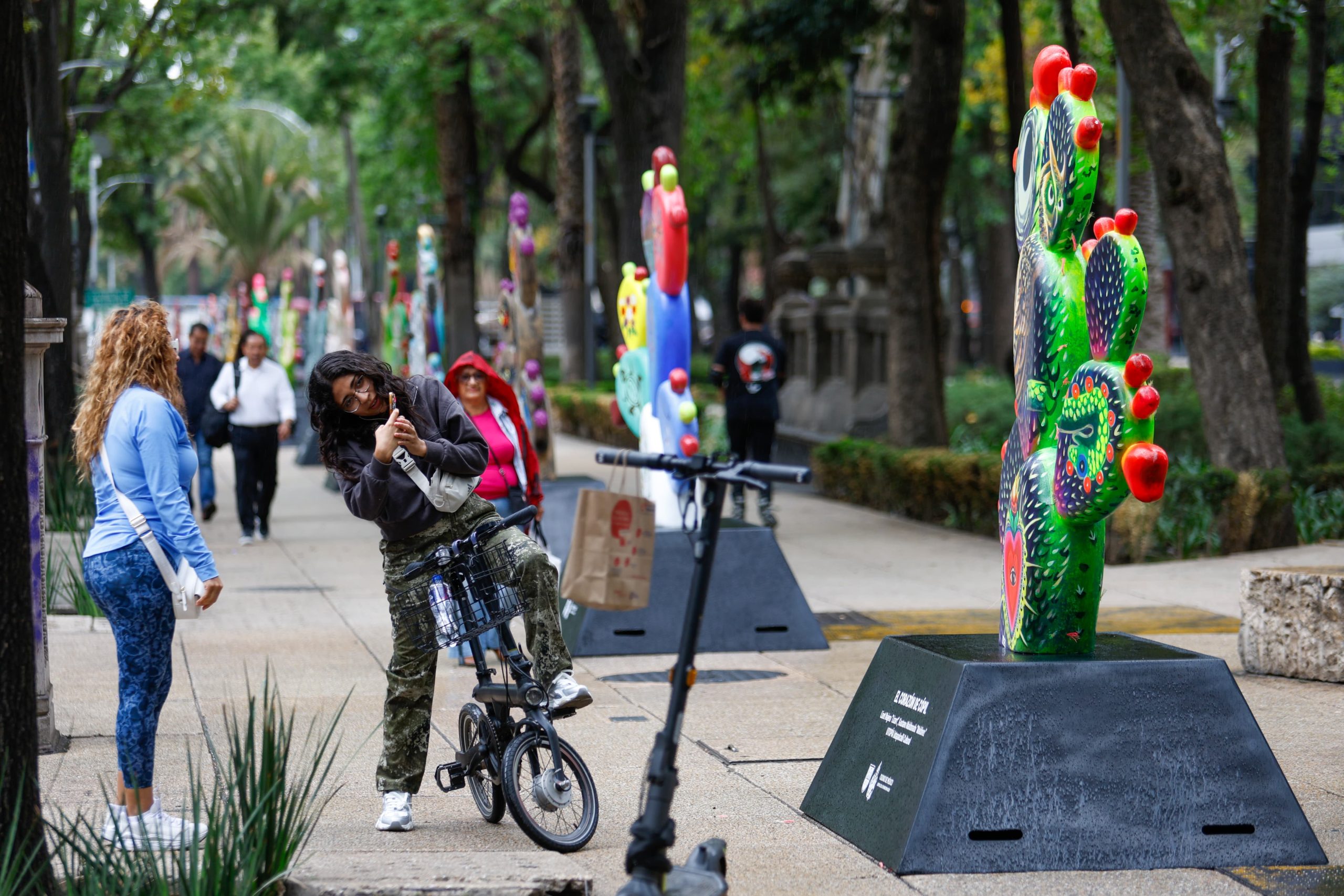 Nopalera en el Corazón, la exposición que celebra la identidad mexicana en Paseo de la Reforma
