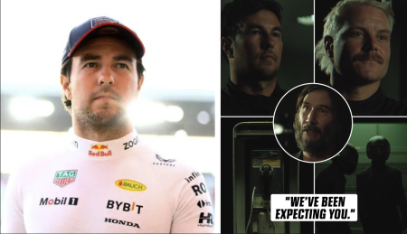 Checo Pérez es anunciado oficialmente como nuevo piloto de Cadillac por Keanu Reeves