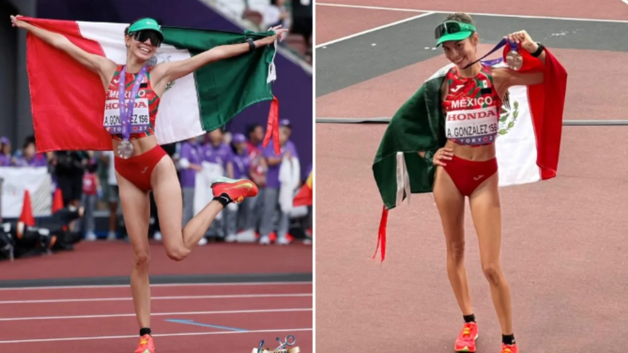 Alegna González, la mexicana que ganó plata en los 20 km marcha del Mundial de Tokio 2025