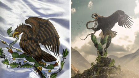 Esta exposición presenta porqué el águila y la serpiente son símbolos poderosos en México