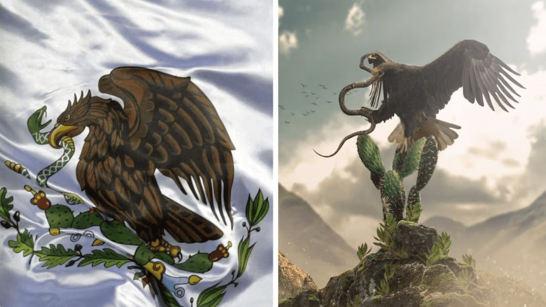 Esta exposición presenta porqué el águila y la serpiente son símbolos poderosos en México