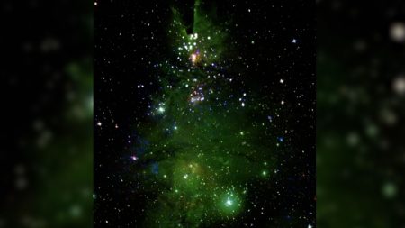 Un “Árbol de Navidad” Cósmico: La NASA Comparte Una Imagen que Asombra al Mundo