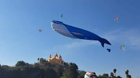 Volarte 2026: Papalotes monumentales  volarán sobre la pirámide de Cholula 