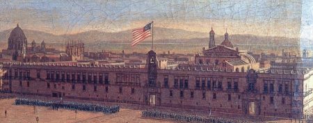 De cuando la bandera de EE.UU. ondeó en el Zócalo de CDMX durante 9 meses