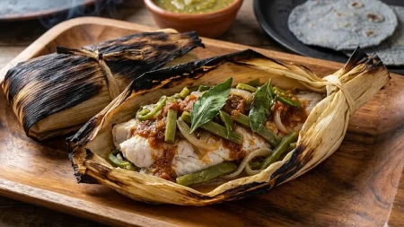 Mextlapique: el tamal sin masa que nació en las chinampas