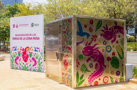 La CDMX estrena baños públicos inteligentes rumbo al Mundial 2026