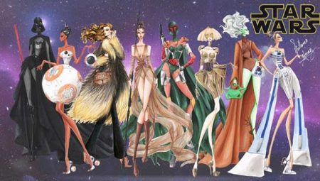 Ilustrador mexicano convierte personajes de Star Wars en irreales modelos de pasarela