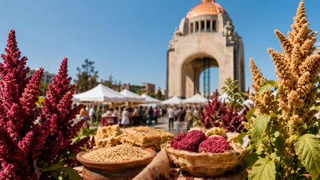 La Feria del Amaranto llega al Monumento a la Revolución