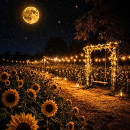 Las noches entre girasoles y luces que tienes que vivir una vez en la vida en Santum