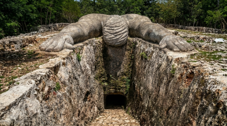 Puksi’ikal, el cenote protegido por un gigante de piedra