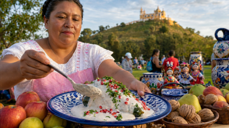 Un chile de 8 toneladas y 6 mil chiles en nogada gratis en este festival