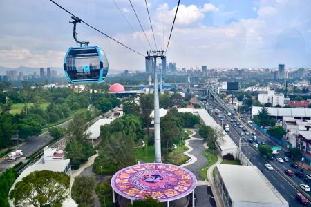 Construyen la Línea 5 del Cablebús, el teleférico urbano más largo del mundo