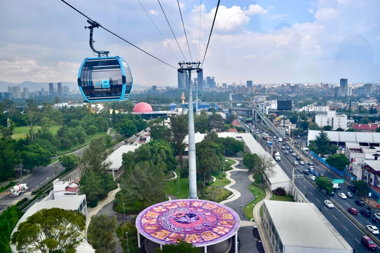 Construyen la Línea 5 del Cablebús, el teleférico urbano más largo del mundo