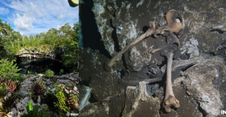 Bajo las aguas del "centote del amor" descubren a Yatzil, una jóven prehispánica