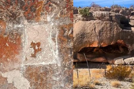 Rescatan pinturas rupestres de 5 mil años en Coahuila tras un acto de vandalismo