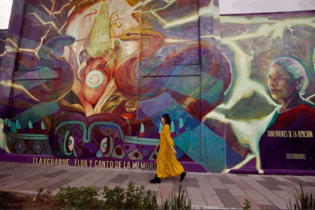 21 murales cuentan la memoria histórica de Calzada de Tlalpan en la calzada flotante