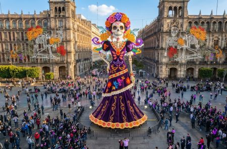La Catrina más grande del mundo de 32 metros que hará brillar el Día de Muertos en CDMX