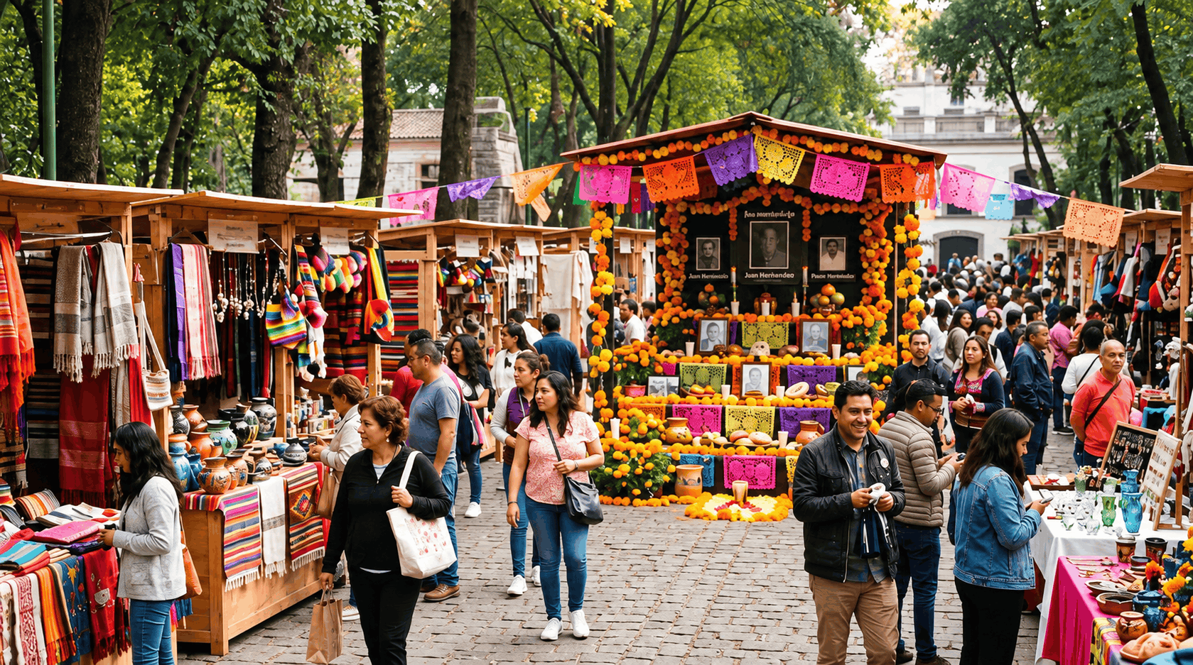 Feria de Artesanías de Día de Muertos en Chapultepec: un plan entre flores, barro y tradición