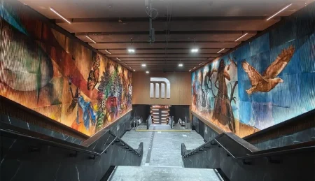 El Metro rompe record: El mural holográfico más grande del mundo vive bajo Chapultepec